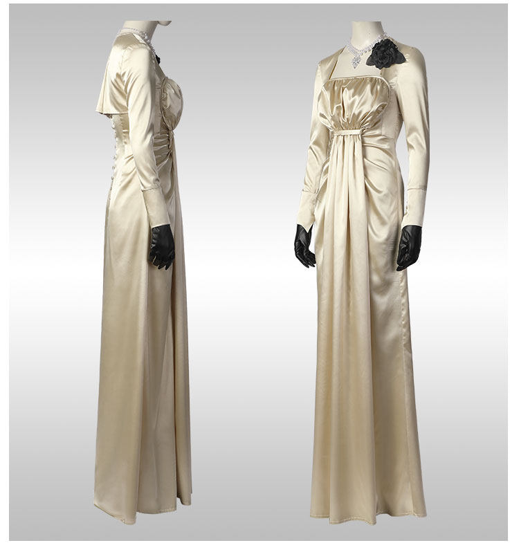 Resident Evil 8 Lady Dimitrescu Cosplay Costume Dress