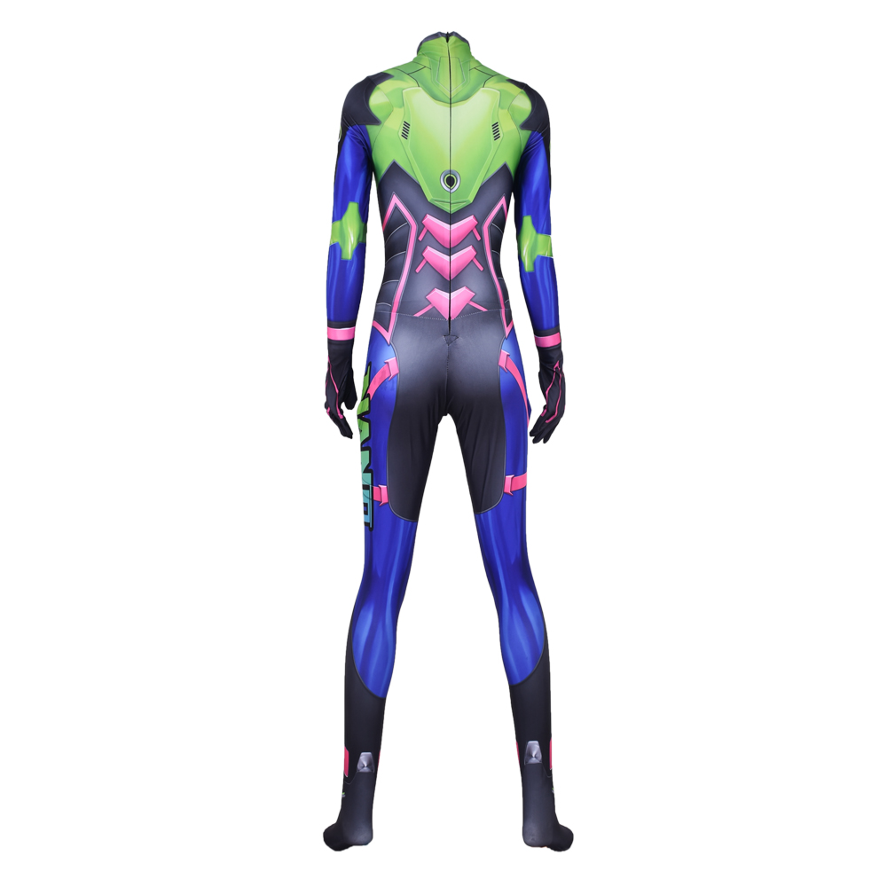 Overwatch OW D.Va DVA Nano Cola Skin Hana Song Cosplay Costume Only Jumpsuit