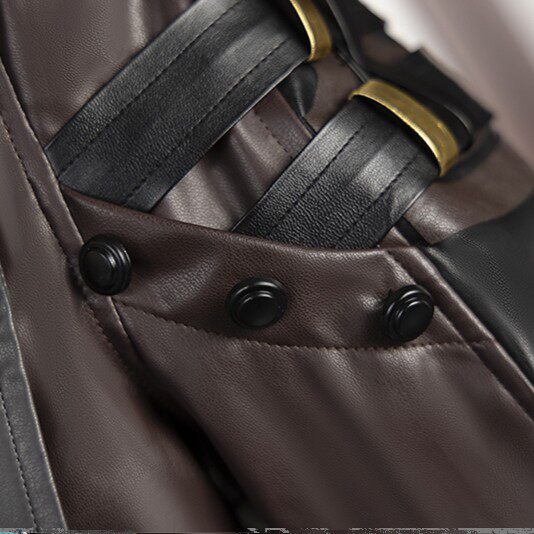 Honkai Star Rail Reca Cosplay Costume Mr. Reca PU Coat Gloves Uniform Outfits Halloween