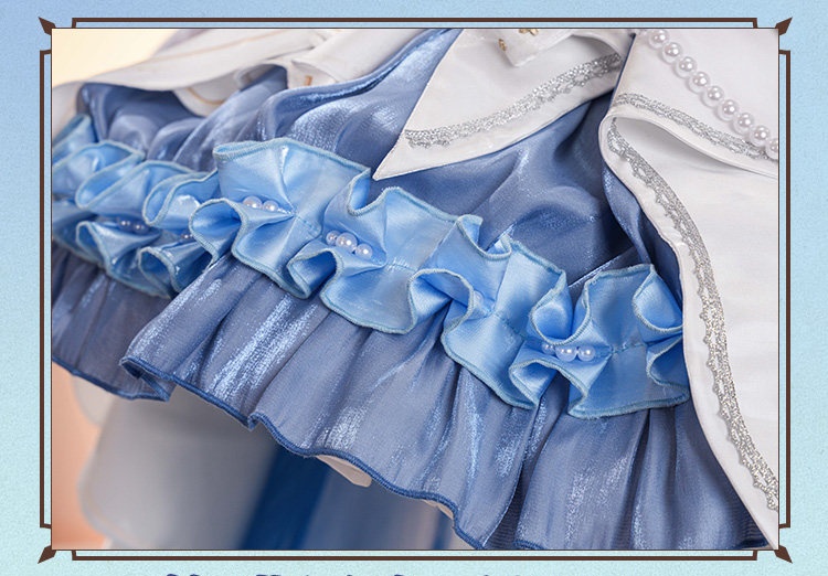 Wuthering Waves Lingyang Denia 2nd Anniversary New Outfit Long Train Evening Gown Sweet Lolita Cosplay Costume