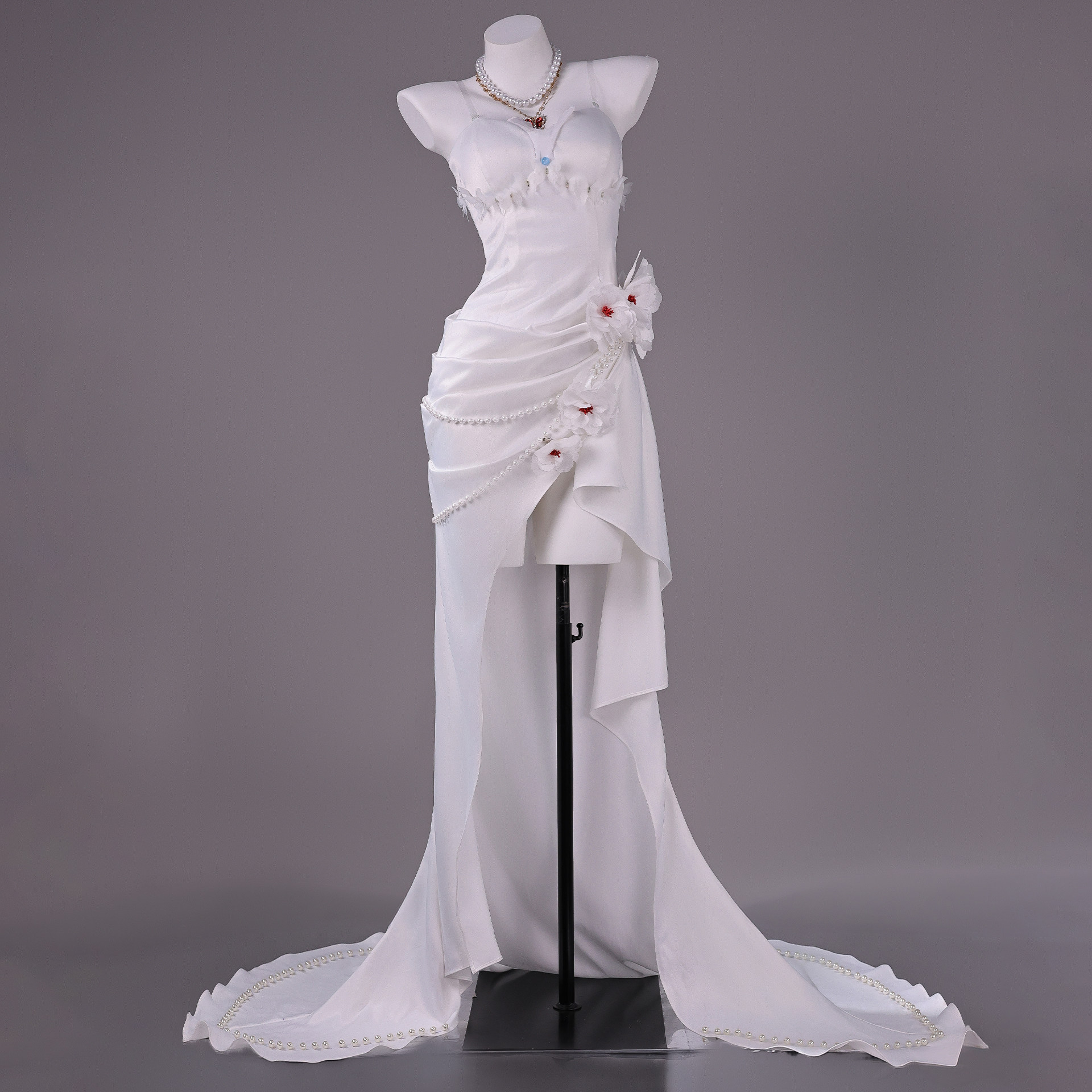 Game Wuthering Waves The Shorekeeper White Cosplay Dress Costumes