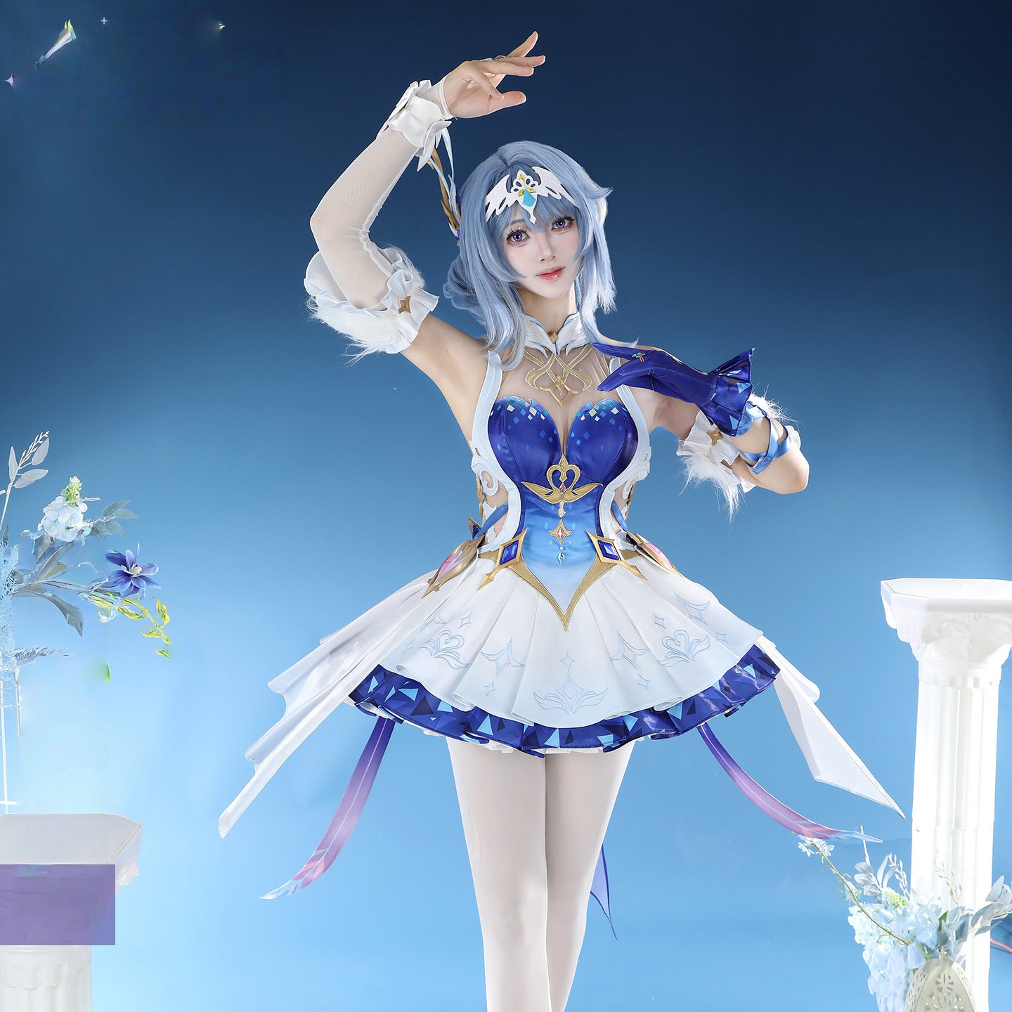 Game Genshin Impact Snezhnaya Odette Cosplay Costumes