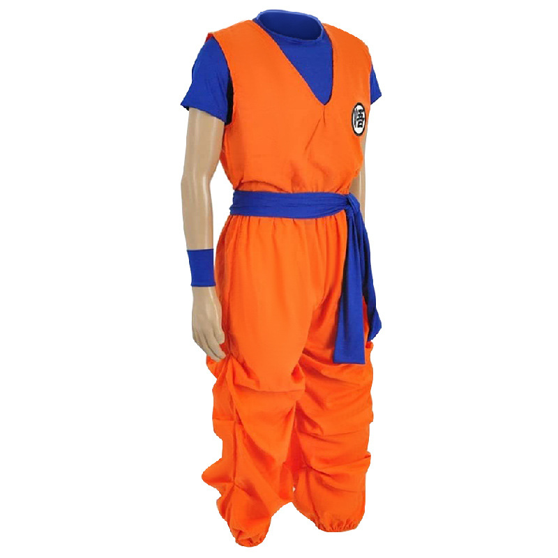 Anime Dragon Ball Son Goku Combat Suit Cosplay Costume