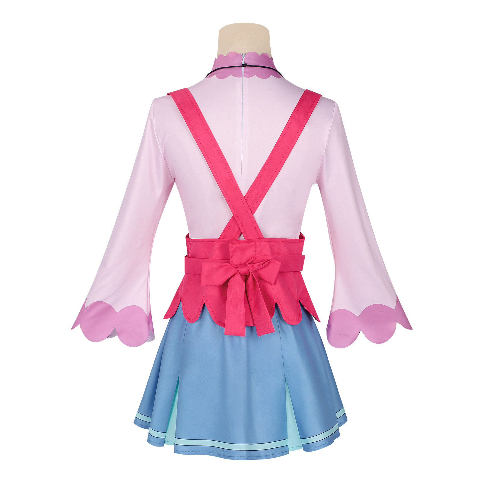 Star Detective Precure Akechi Anna Daily Cosplay Costume Dress Pink Hat Accessories 