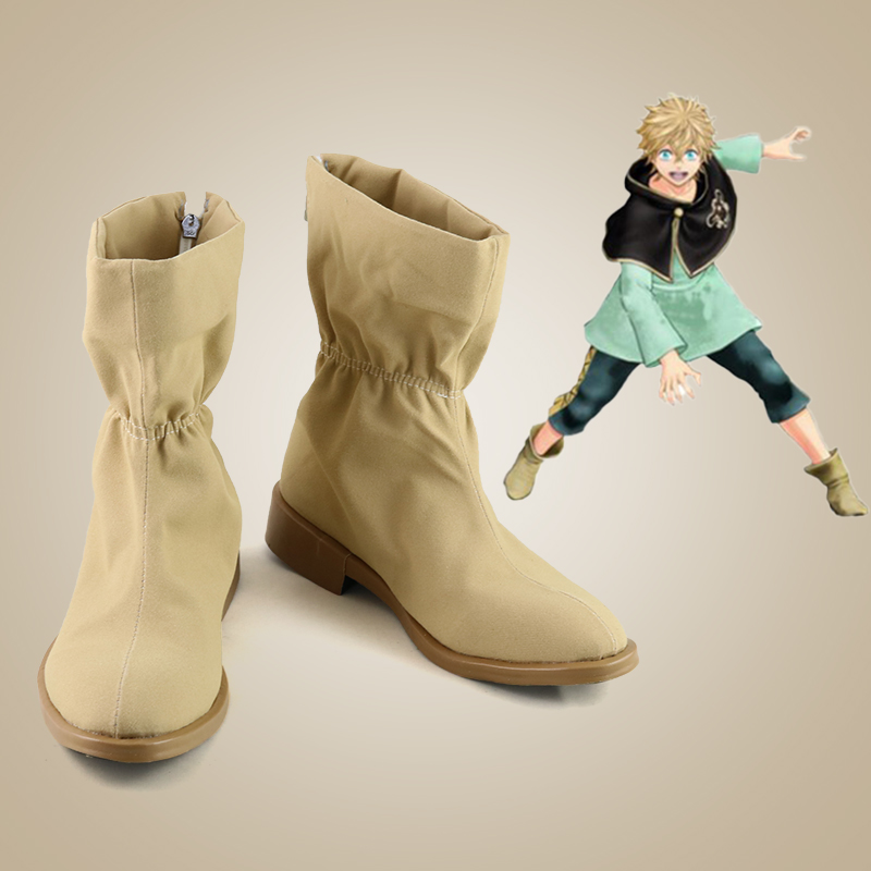 Black Clover Luck Voltia Brown Cosplay Shoes