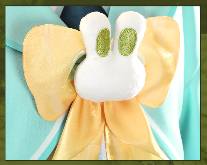 Genshin Impact Game Yaoyao Cosplay Costume Listening to the Rain and Bamboo Uniform Sweet Dress 