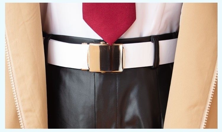 Steins Gate Kurisu Makise Brown Cosplay Costume Men Halloween Carnival Party Suit