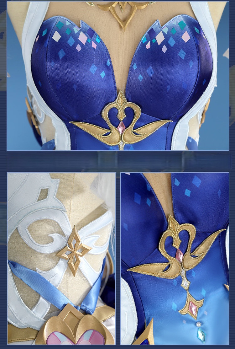 Game Genshin Impact Snezhnaya Odette Cosplay Costumes