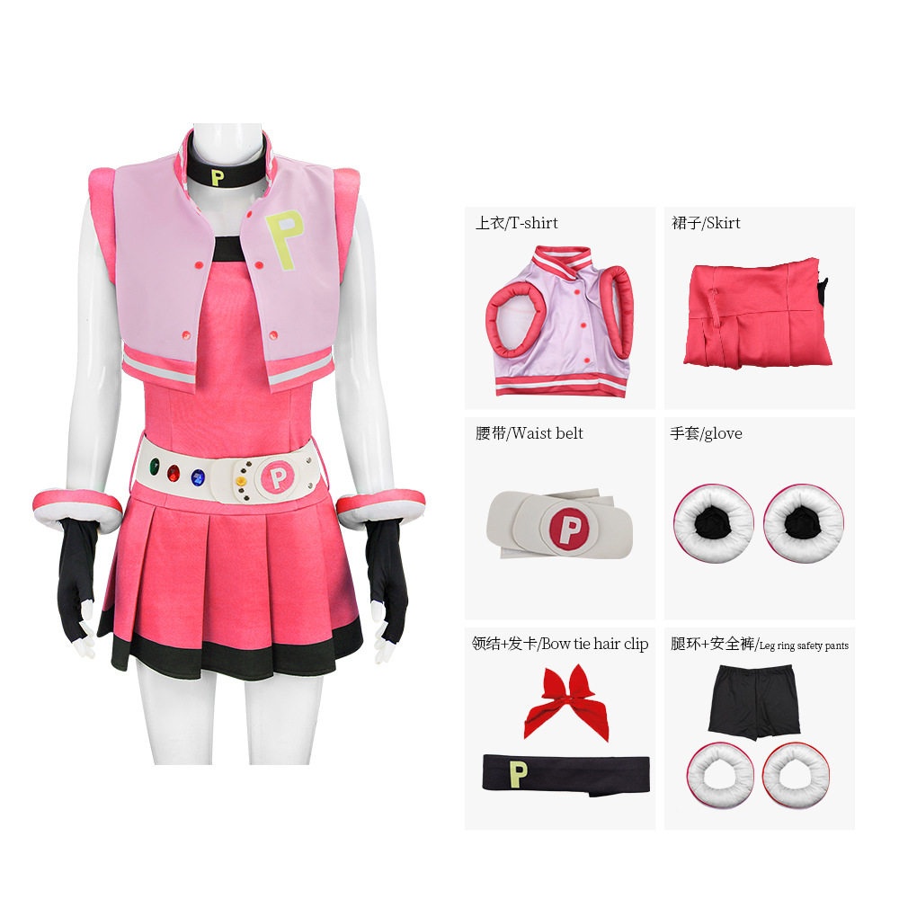 Powerpuff Girls Z Blossom Buttercup Bubbles Cosplay Costume Dress 