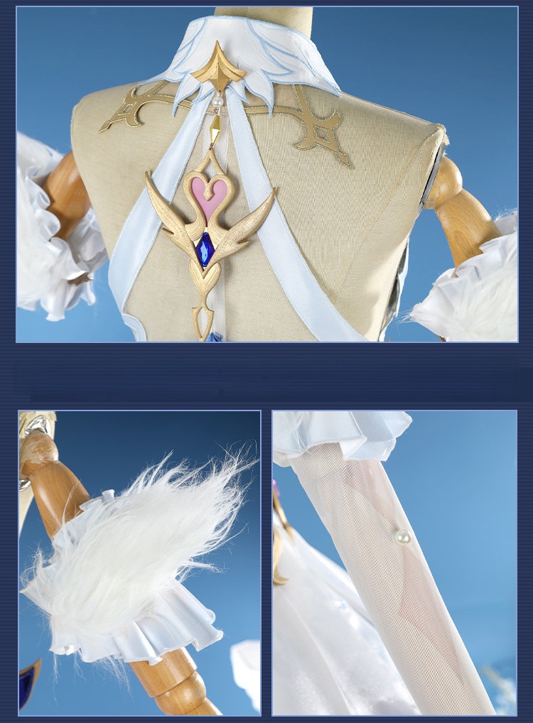 Game Genshin Impact Snezhnaya Odette Cosplay Costumes