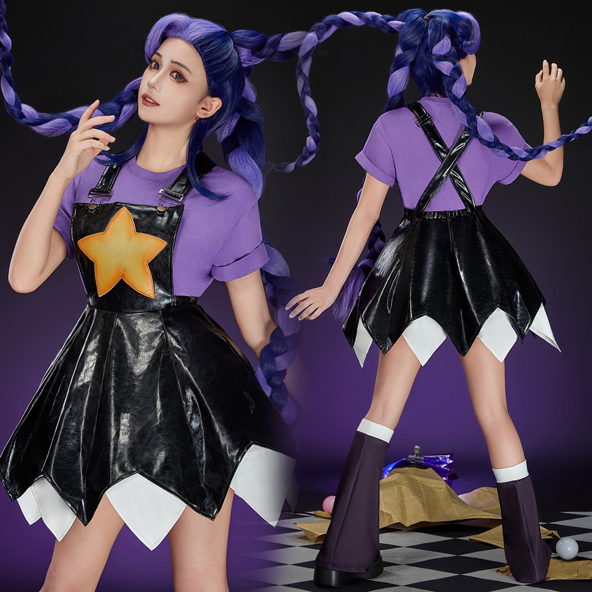 Poppy Playtime Girls Lily Lovebraids Cosplay Costume 