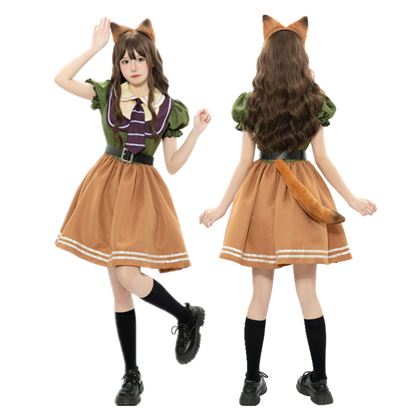 Zootopia Nicholas P. Wilde Fox Nick Cosplay Costume Dress