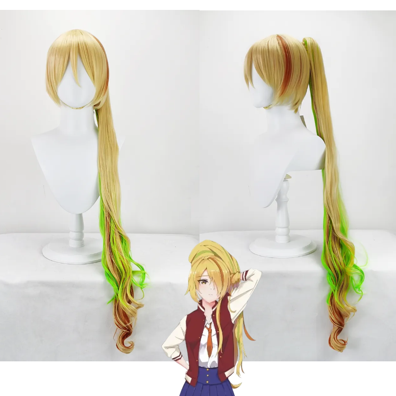 Zombieland Saga Nikaidou Saki Golden Cosplay Wig