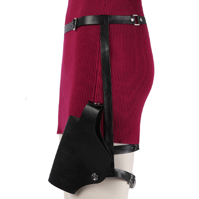 Resident Evil 4 Remake Ada Wong Cosplay Costumes Red Dress