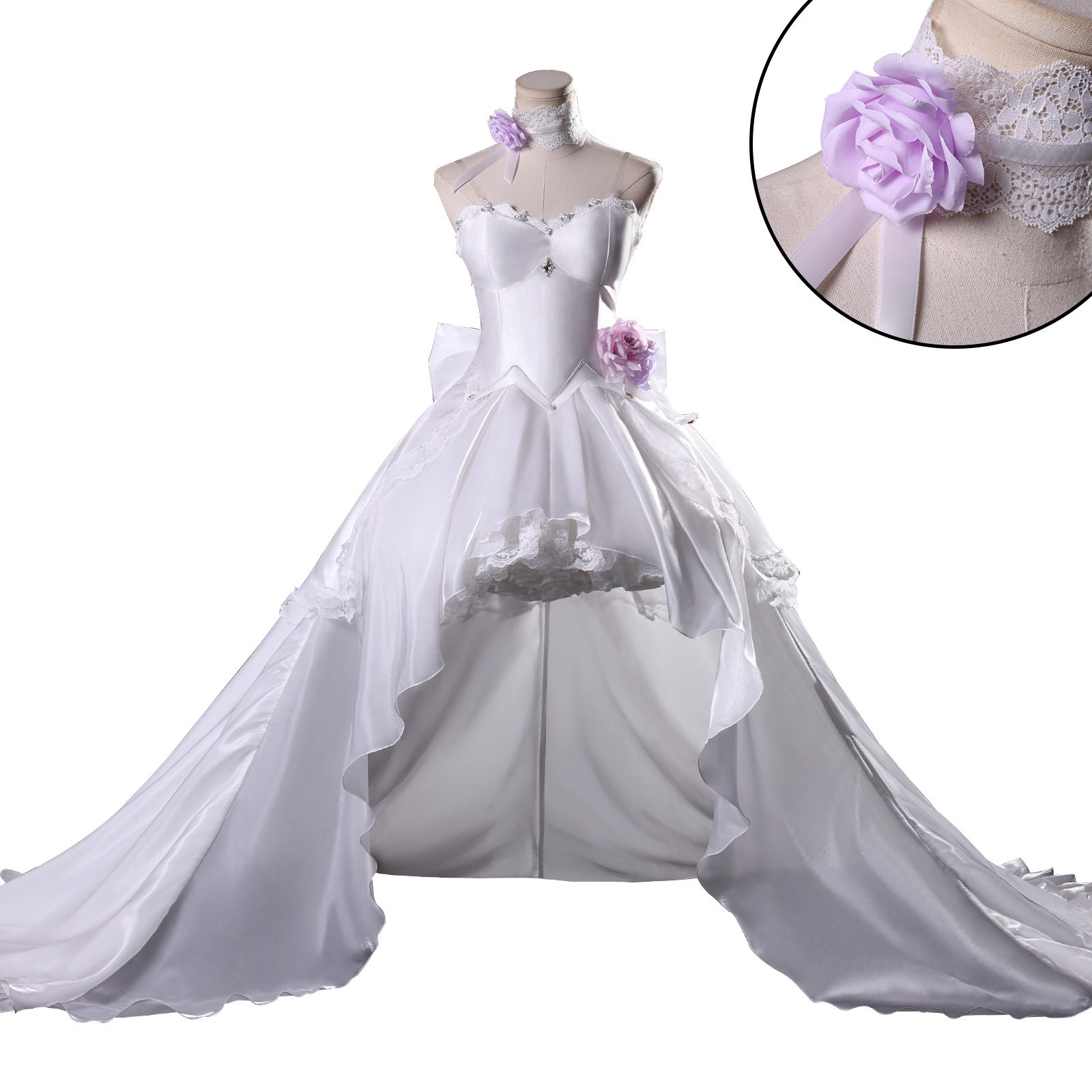 Anime Date A Live Yatogami Tohka Cosplay Wedding Dress Costume