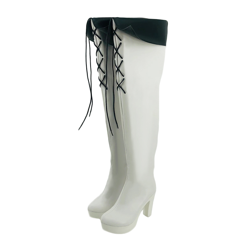 Akame Ga Kill! Jaegers Esdeath White Shoes Cosplay Boots