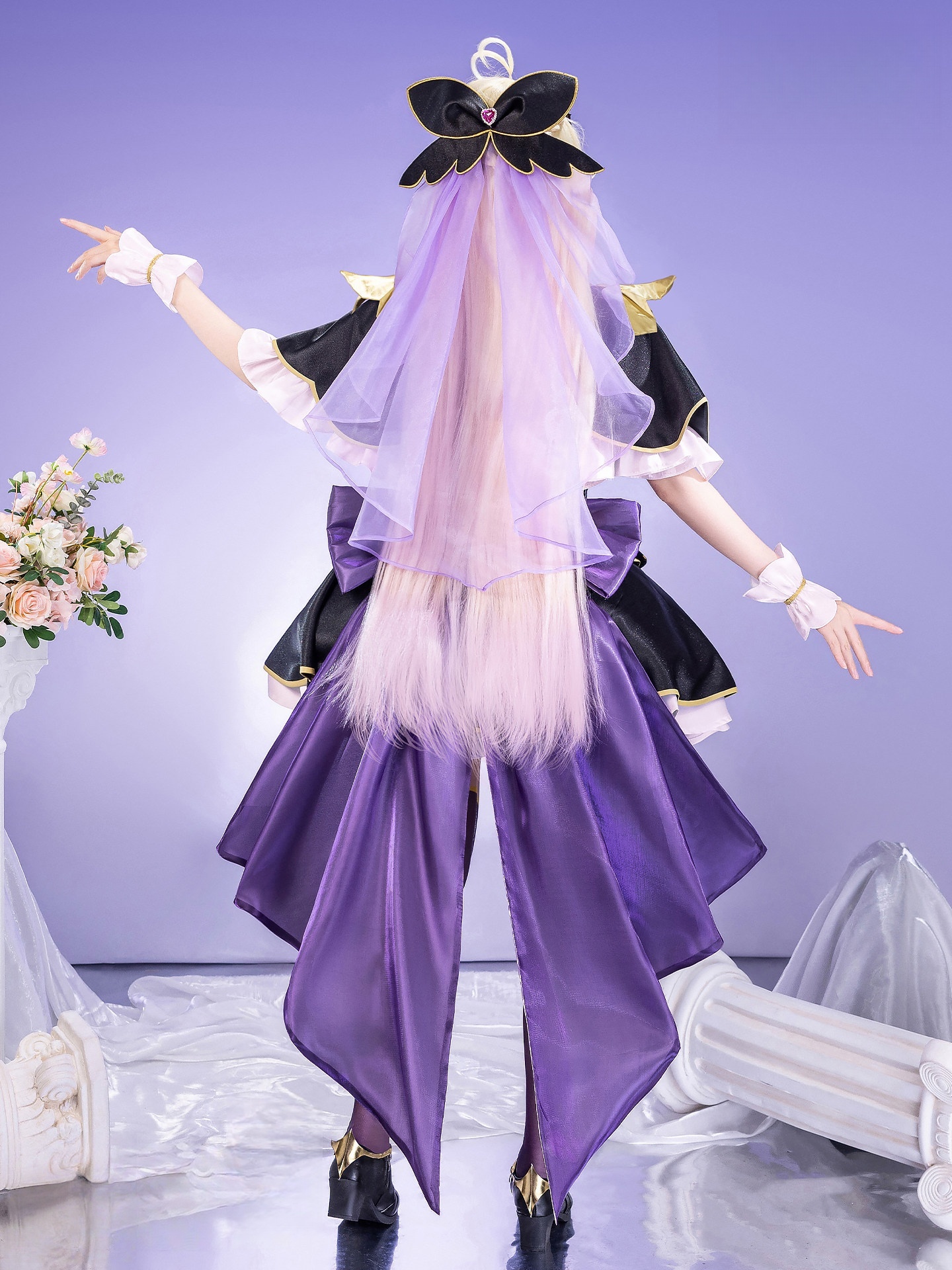 Moria Ruruka Star Detective Precure! Cosplay Costume Cure Moria Ruruka Elegant Dress Uniform Halloween Party Lolita Outfit