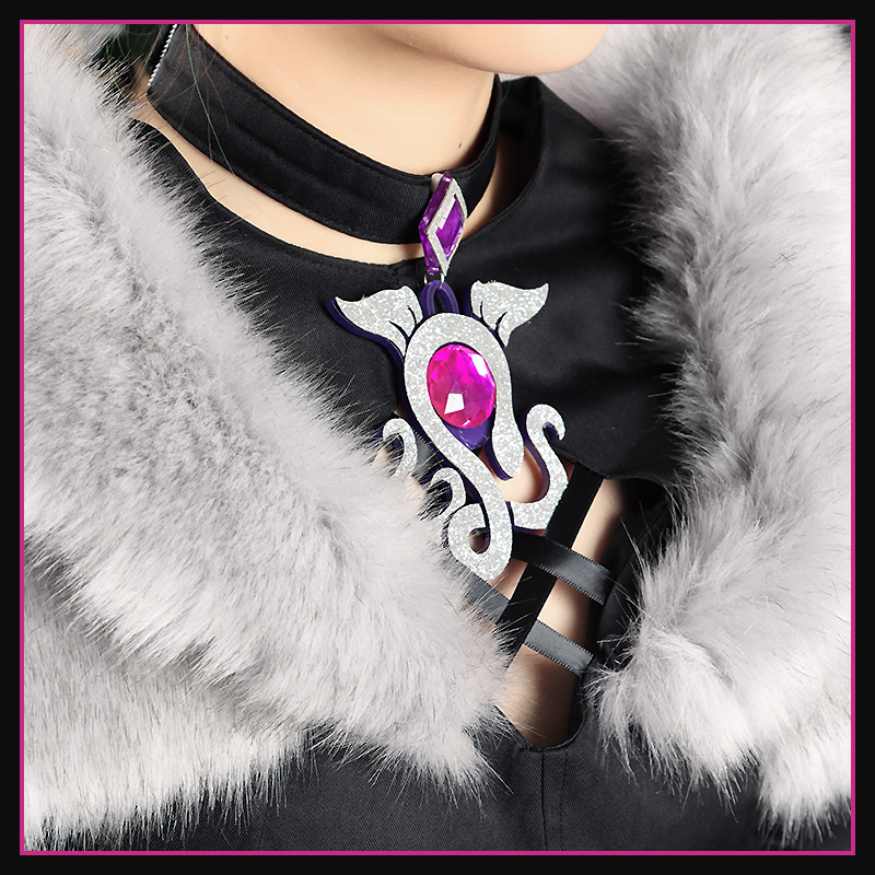 Final Fantasy 14 Y'shtola Black Dress Uniform Cosplay Costume Halloween