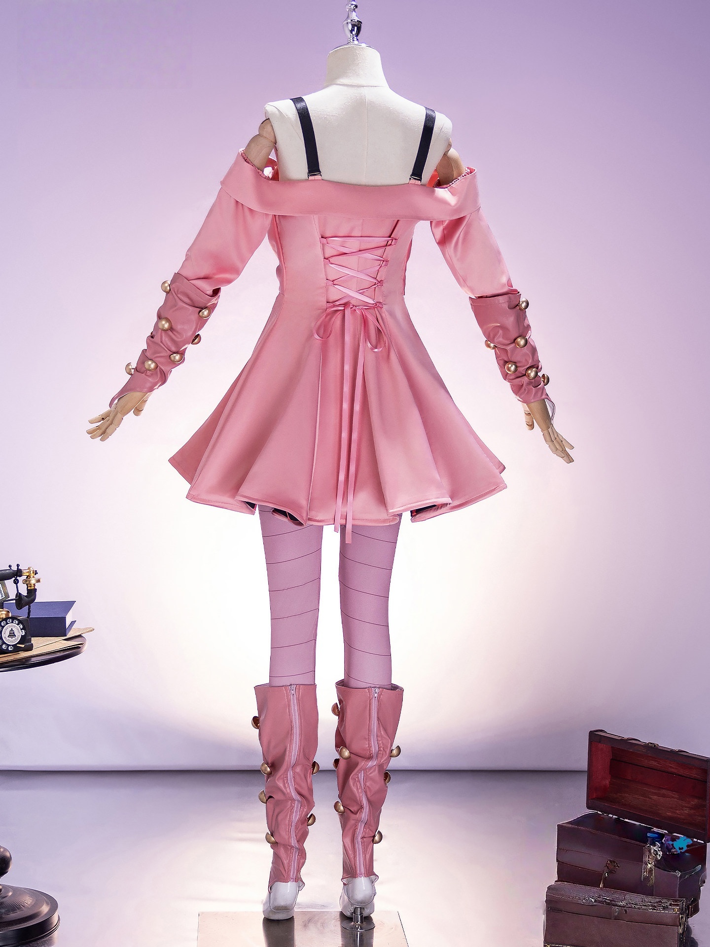 JoJo's Bizarre Adventure Lucy Steel Cosplay Costume Uniform Halloween