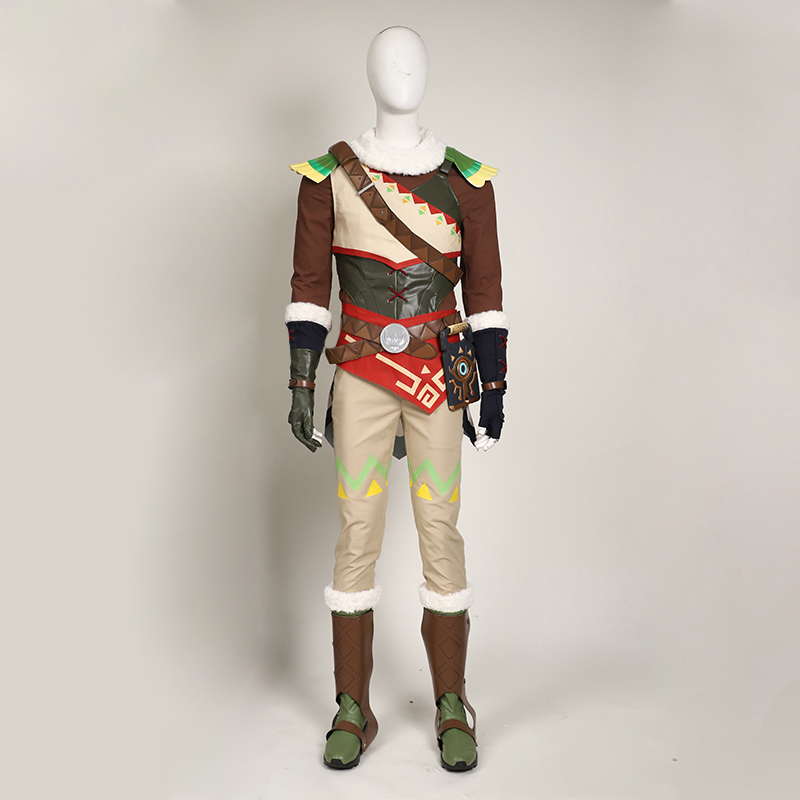 The Legend of Zelda: Tears of the Kingdom Rito Village Link Cosplay Costume Boots Full set 