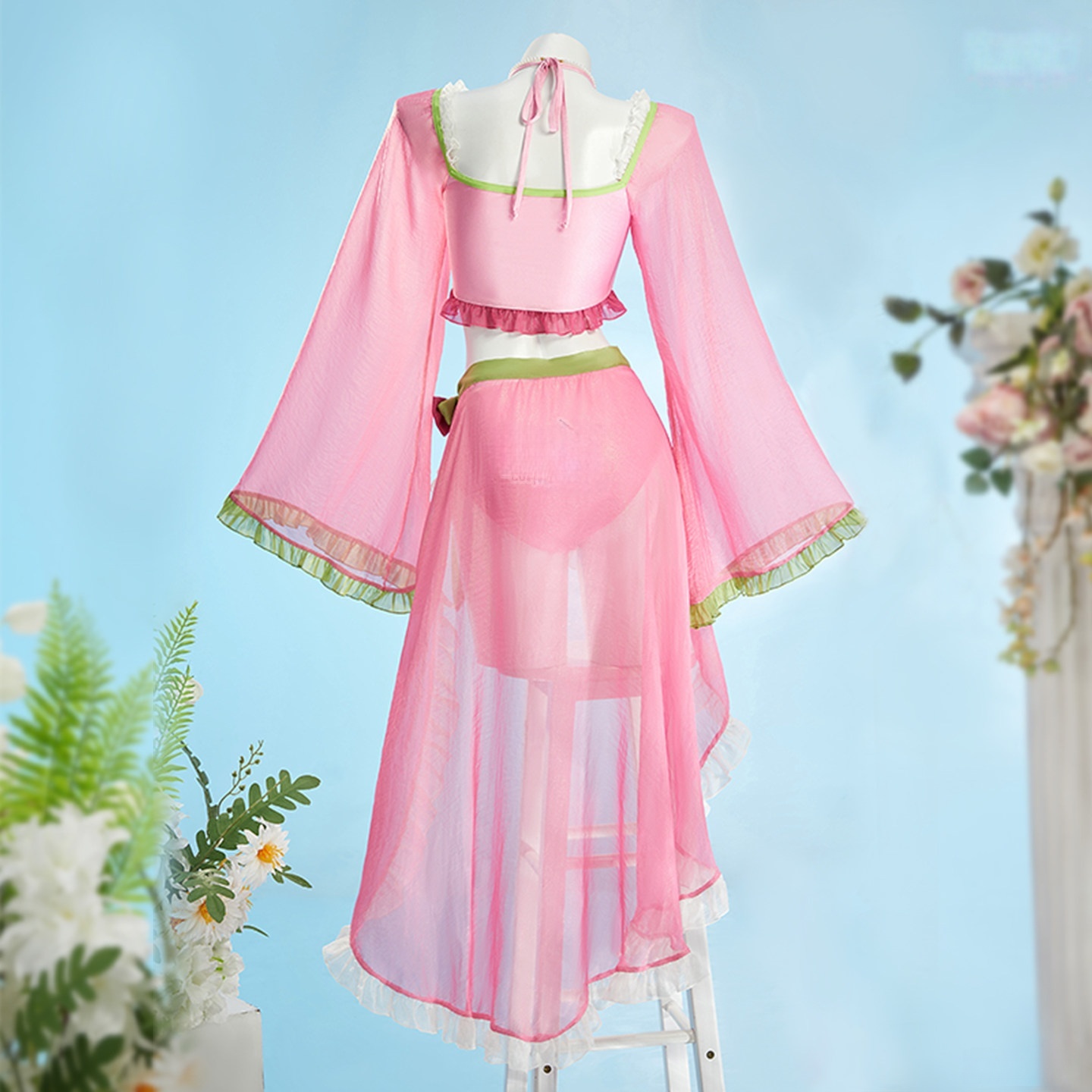 The Apothecary Diaries  Maomao Cosplay Costume Pink Girl Sweet Swimsuit 