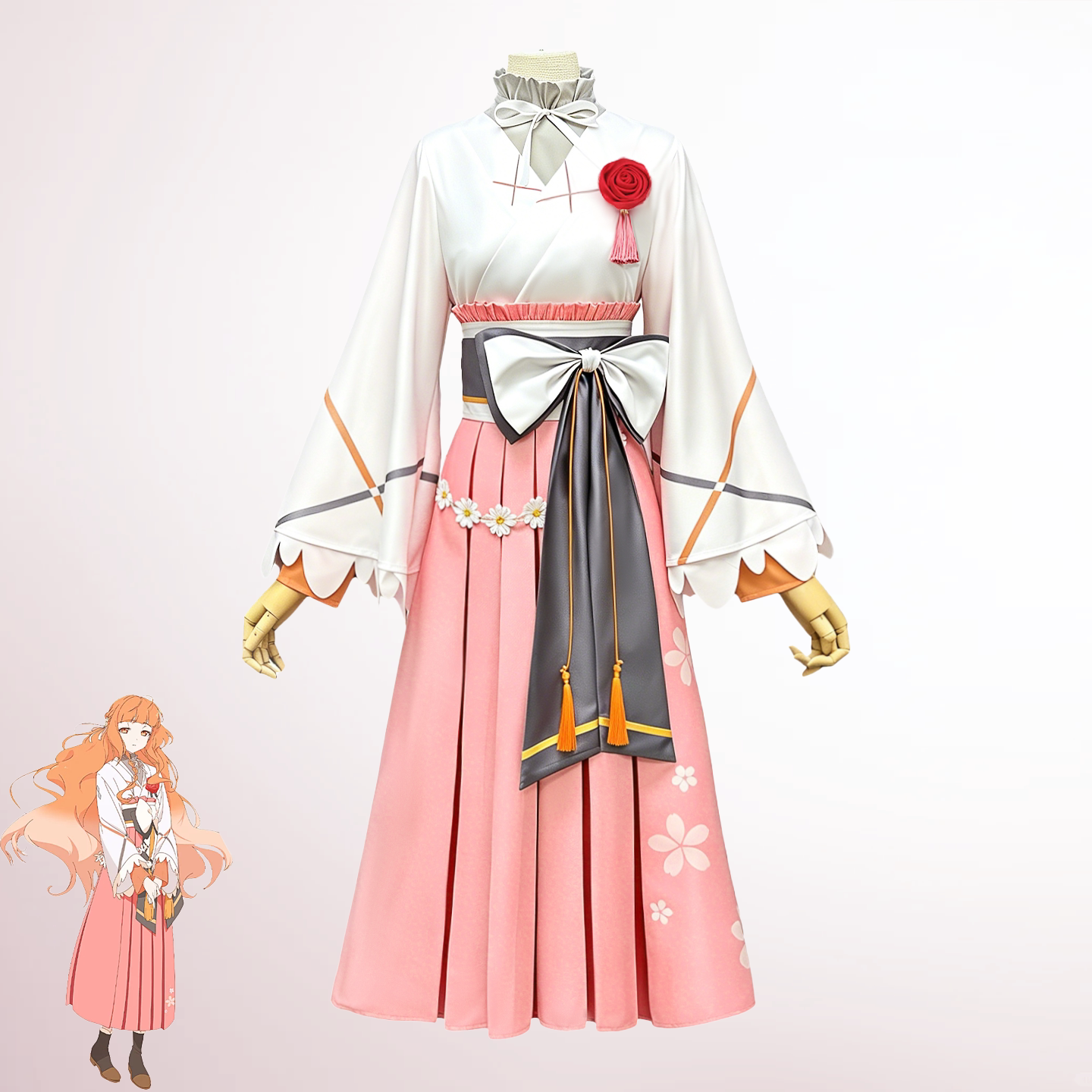 Agents of the Four Seasons Dance of Spring Hinagiku Kayo Cosplay Costume Dress