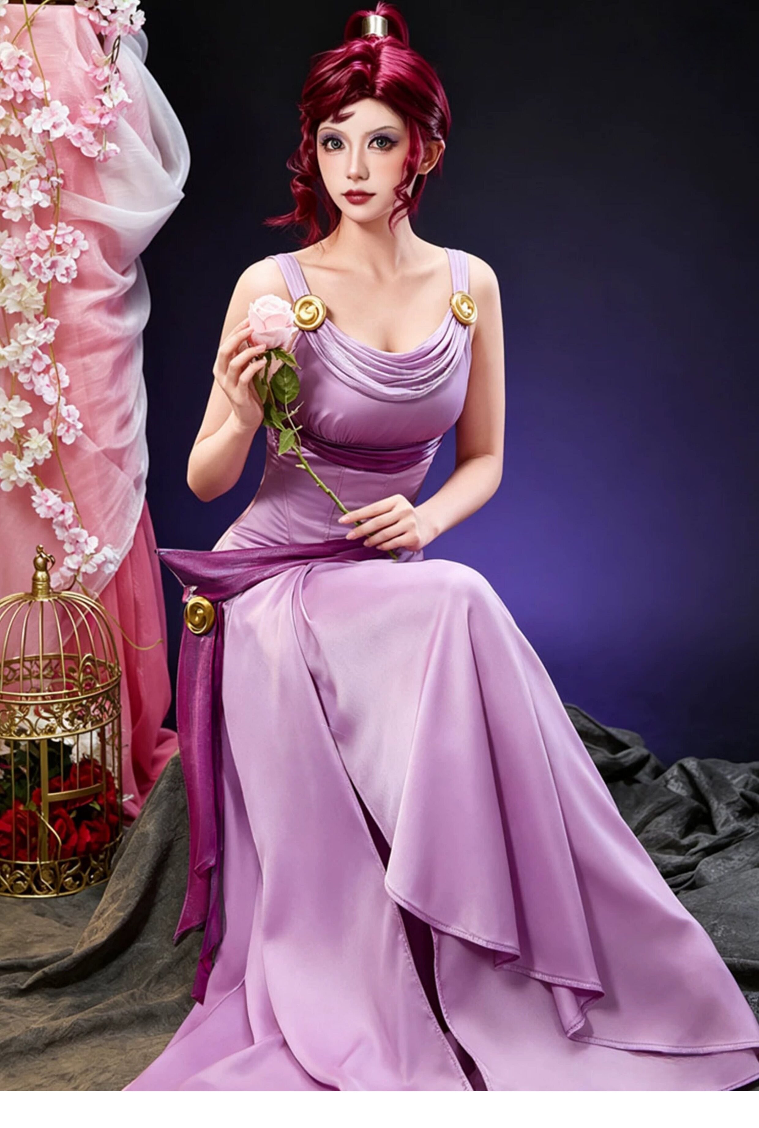 Megara Meg Princess Clothes Cosplay Costume 