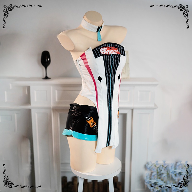 Hatsune Miku Racing Miku Cosplay Costume 