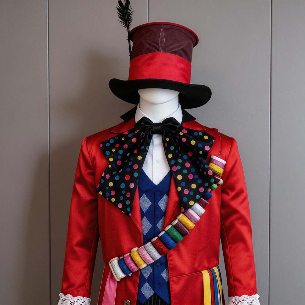 Alice in Wonderland: Alice Through the Looking Glass Mad Hatter Cosplay Costume