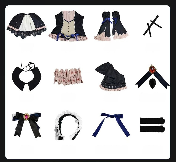 9-nine- Yuuki Noa Evening Dress Ver. Cosplay Costume