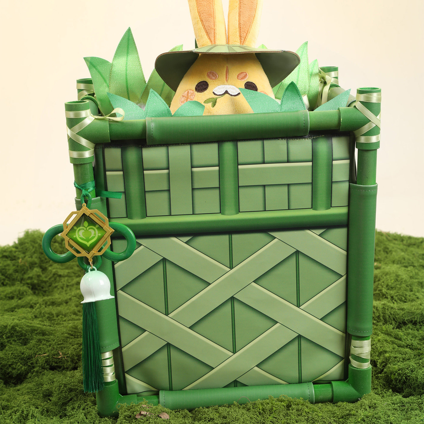 Genshin Impact Game Yaoyao Cosplay Costume Listening to the Rain and Bamboo Uniform Sweet Dress 