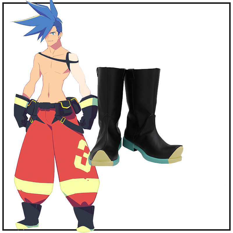 PROMARE Galo Thymos Blue Cosplay Shoes Boots