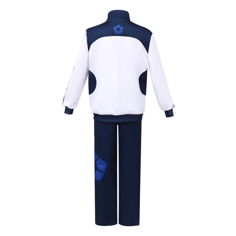 Blue Lock Isagi Yoichi White Sportswear Outfit Men Halloween Carnival Party Cosplay Costume