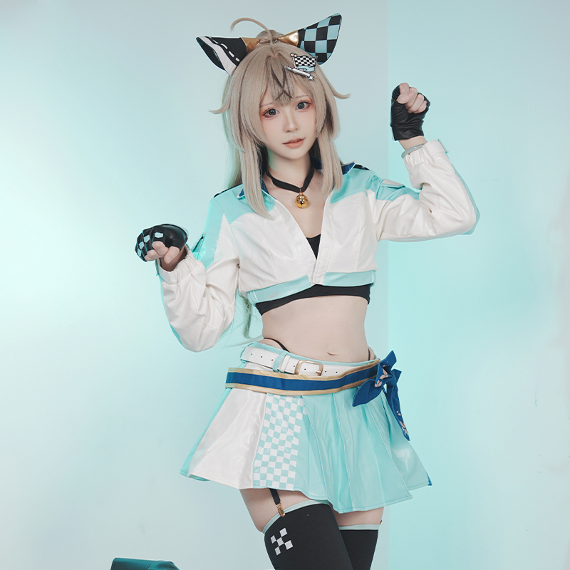  Genshin Impact Kirara Racing Suit Cosplay Costume