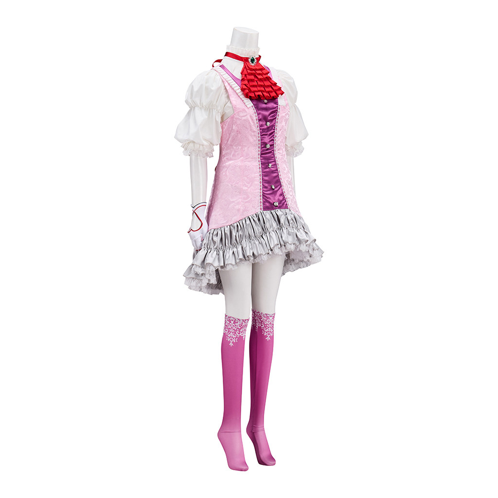 Fighting Heiress Lili Cosplay Costume Pink Dress