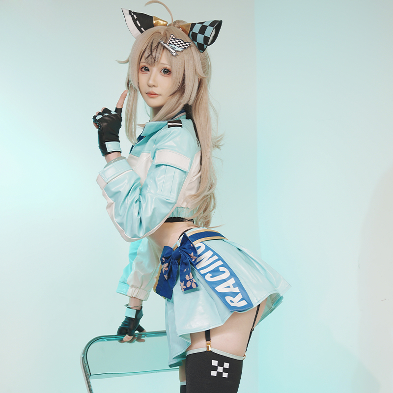  Genshin Impact Kirara Racing Suit Cosplay Costume