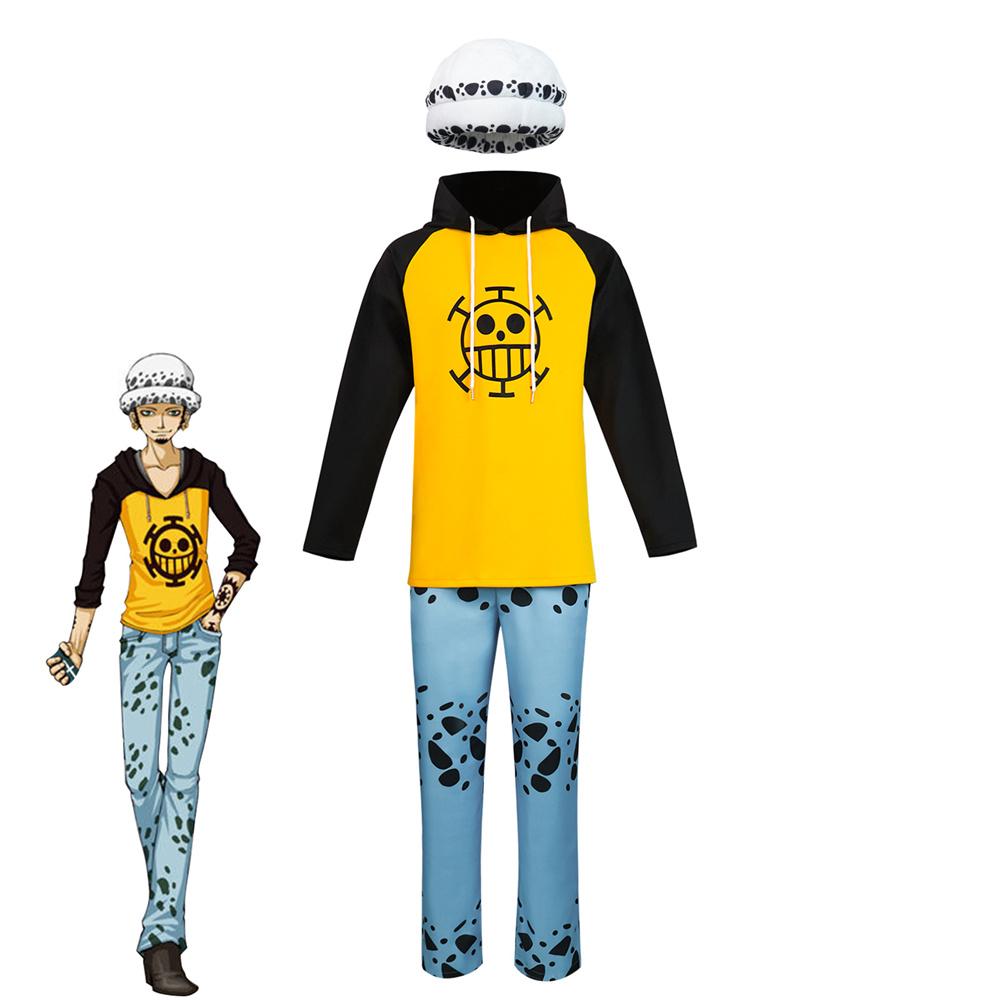 One Piece Trafalgar D. Water Law Outfits Halloween Carnival Party Cosplay Costume