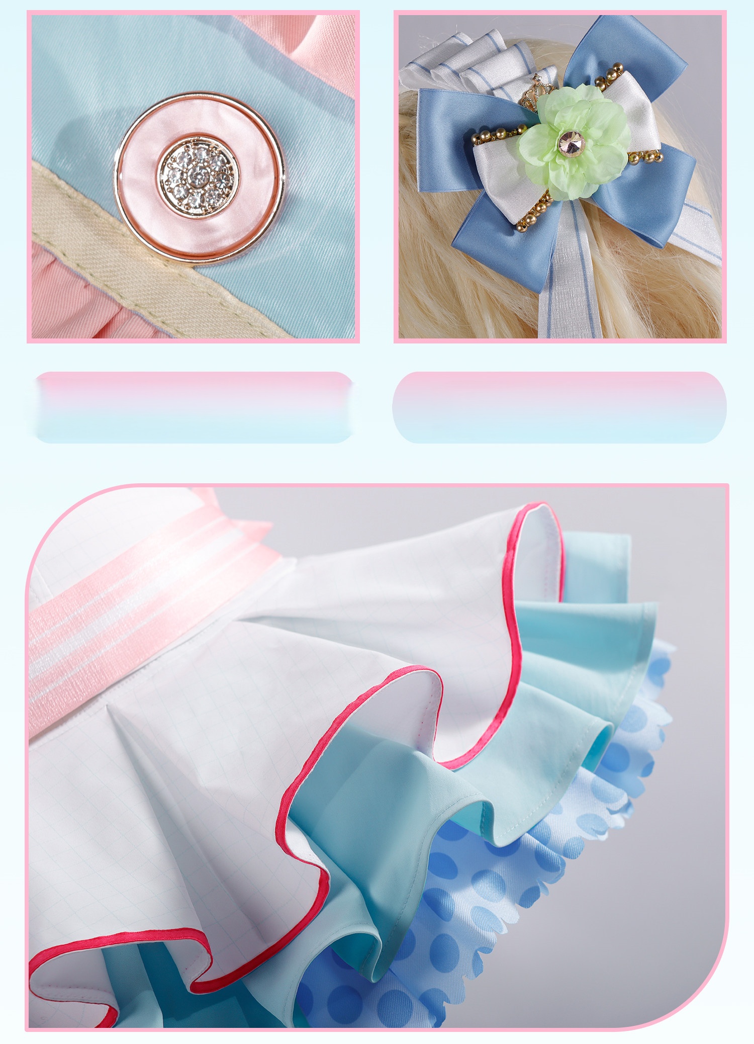 Love Live! Hanayo Koizumi μ's 20th Birthday Card Cosplay Costume 