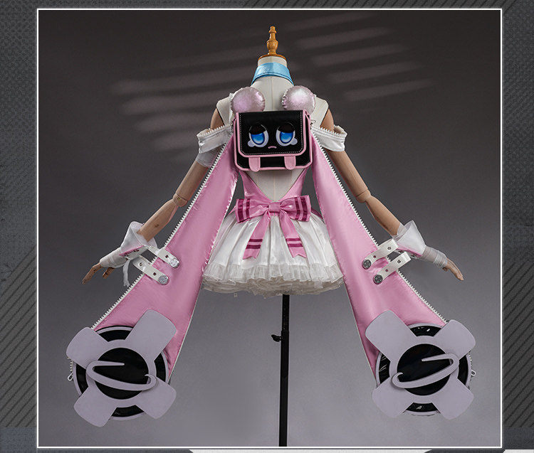Neverness To Everness XiaoZhi Same Style Cosplay Costume Pink Dress