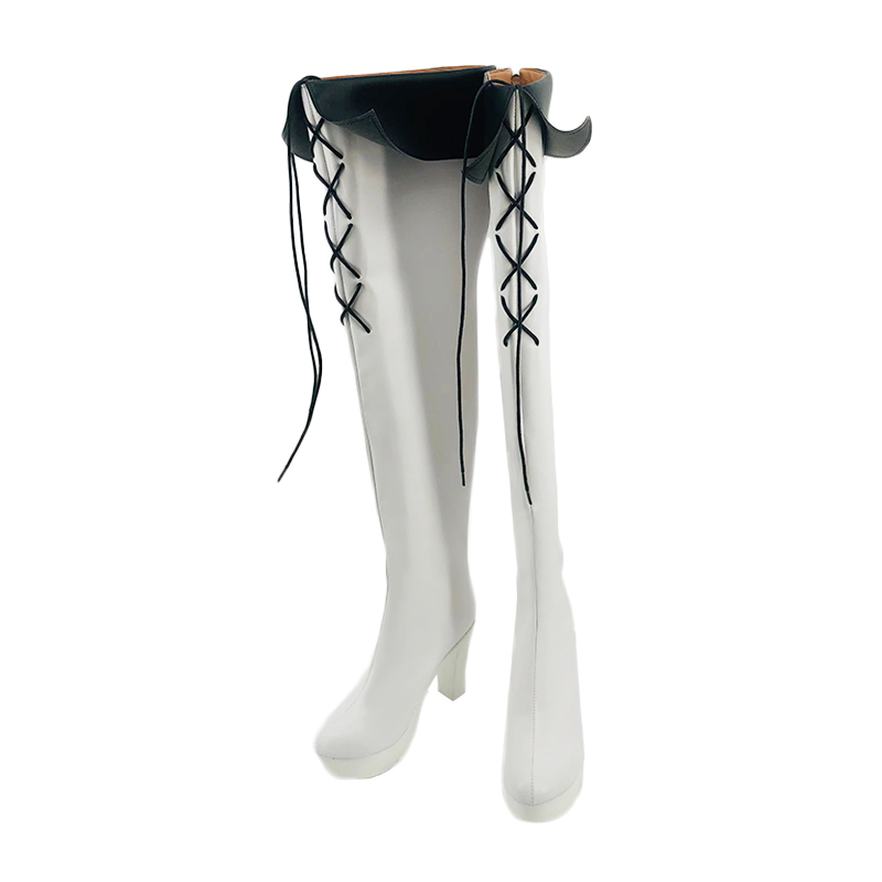 Akame Ga Kill! Jaegers Esdeath White Shoes Cosplay Boots
