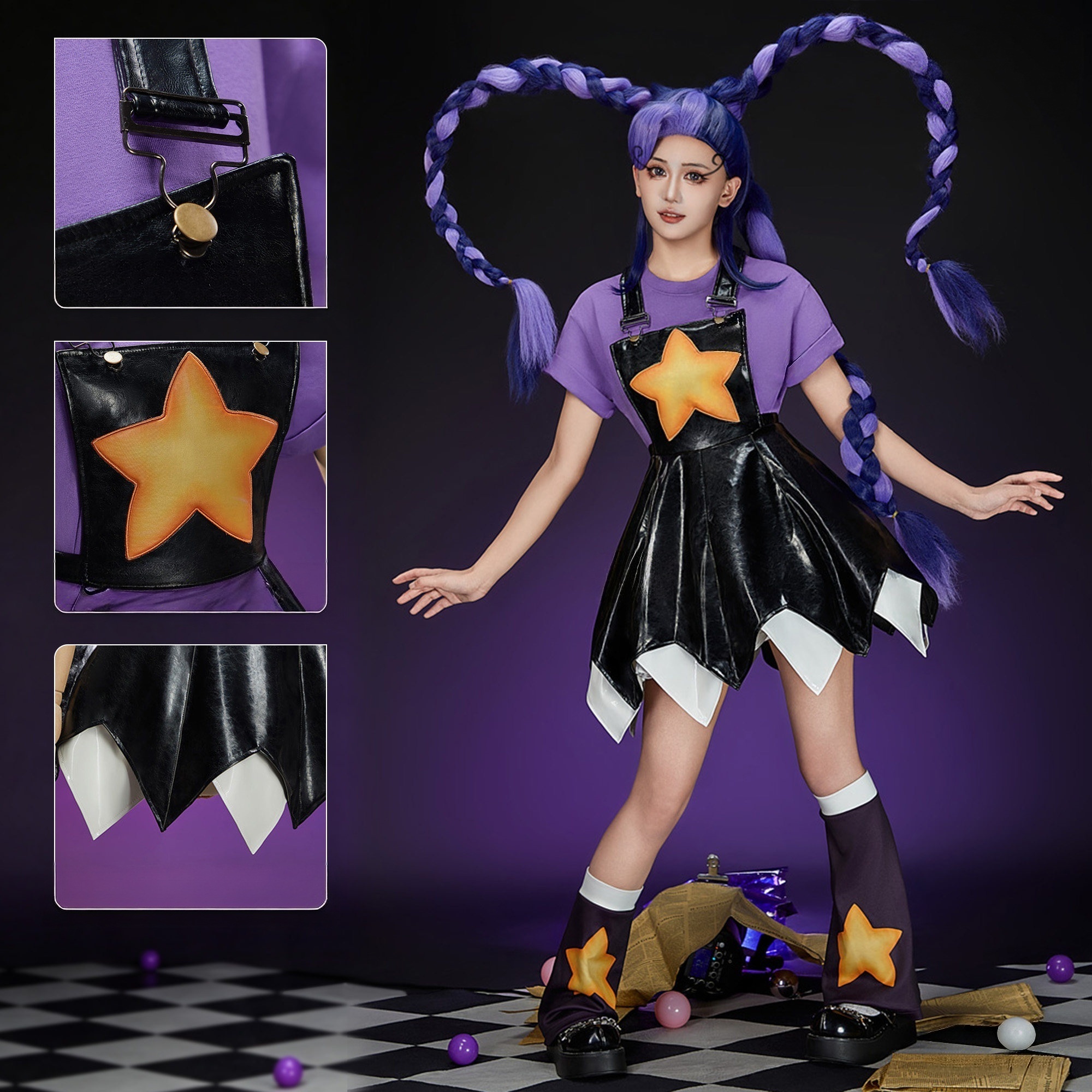 Poppy Playtime Girls Lily Lovebraids Cosplay Costume 