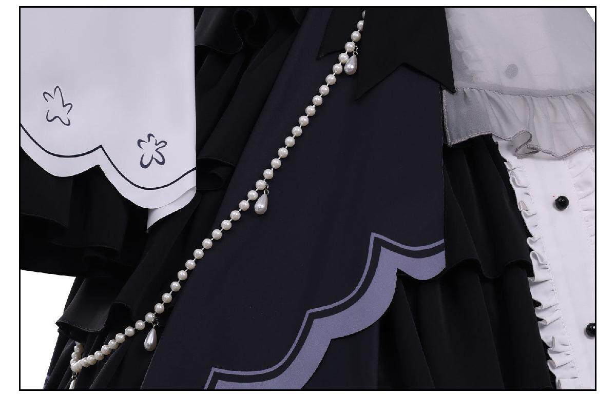 Magical Girl Witch Trials Yuki Tsukishiro Cosplay Costume White Lace Dress 