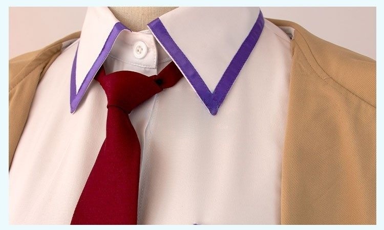 Steins Gate Kurisu Makise Brown Cosplay Costume Men Halloween Carnival Party Suit