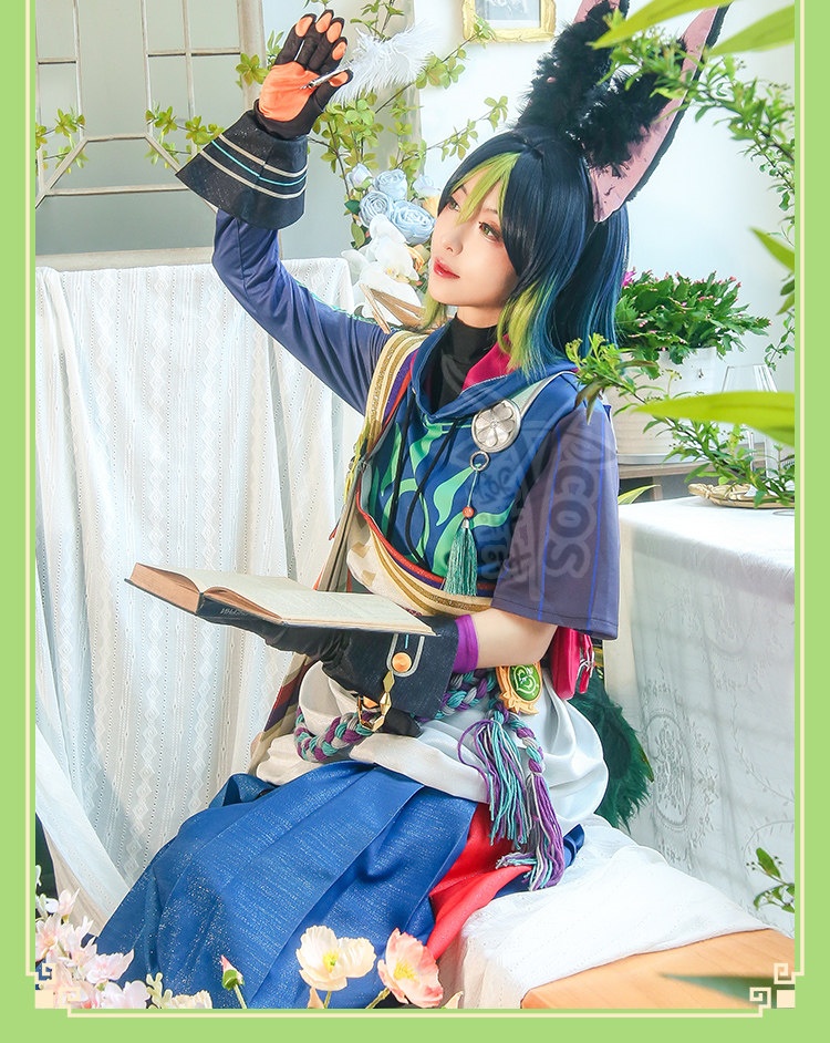  Game Impact Tighnari Cosplay Costume 