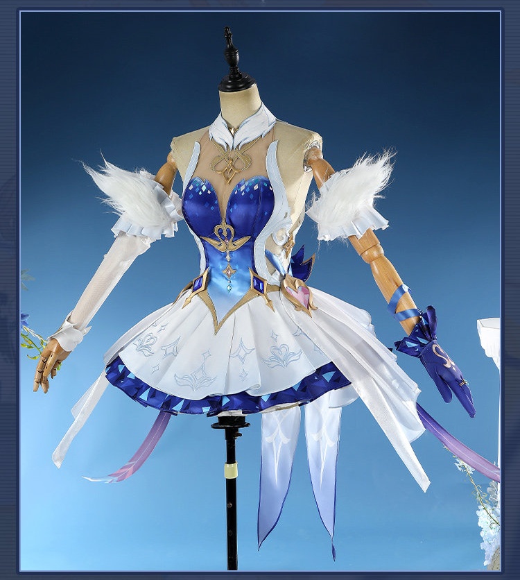 Game Genshin Impact Snezhnaya Odette Cosplay Costumes