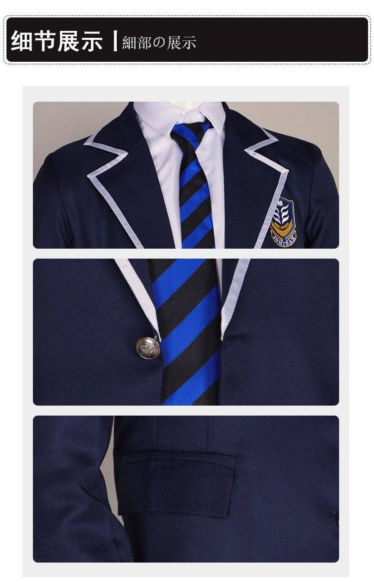 Blue Lock Isagi Yoichi Cosplay Costume Ichinomiya High School Uniform Set Halloween Party 