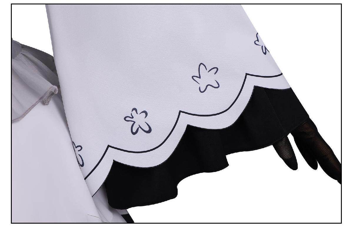Magical Girl Witch Trials Yuki Tsukishiro Cosplay Costume White Lace Dress 