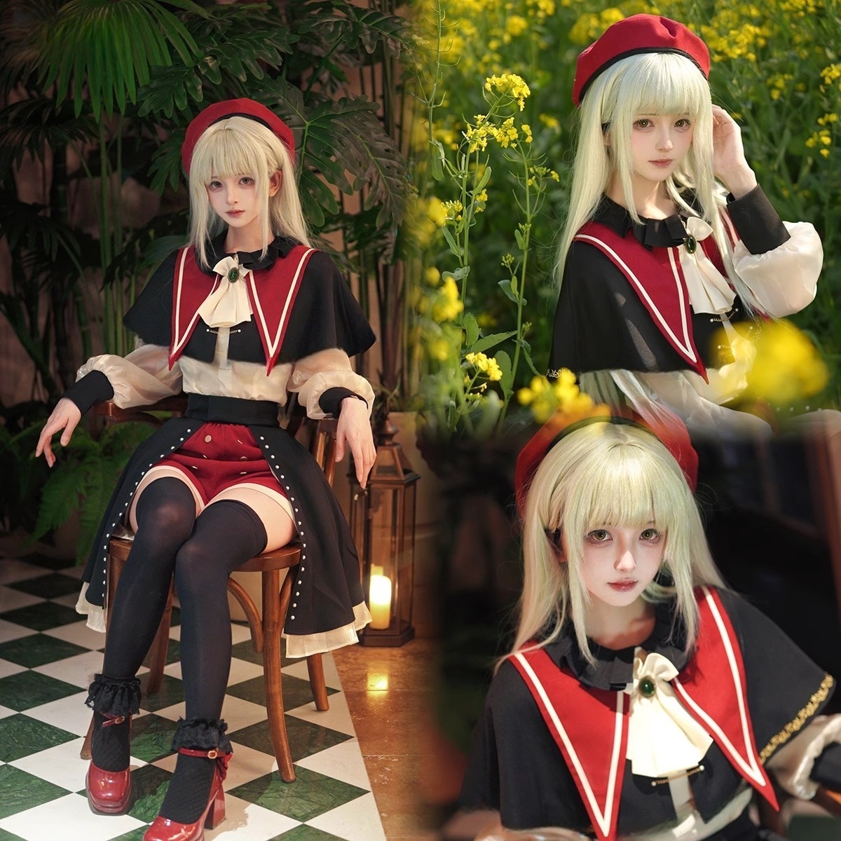 Dream Ave Mujica Wakaba Mutsumi Mortis Cosplay Costume Shirt Skirt Shorts Hat Daily Wear Cos
