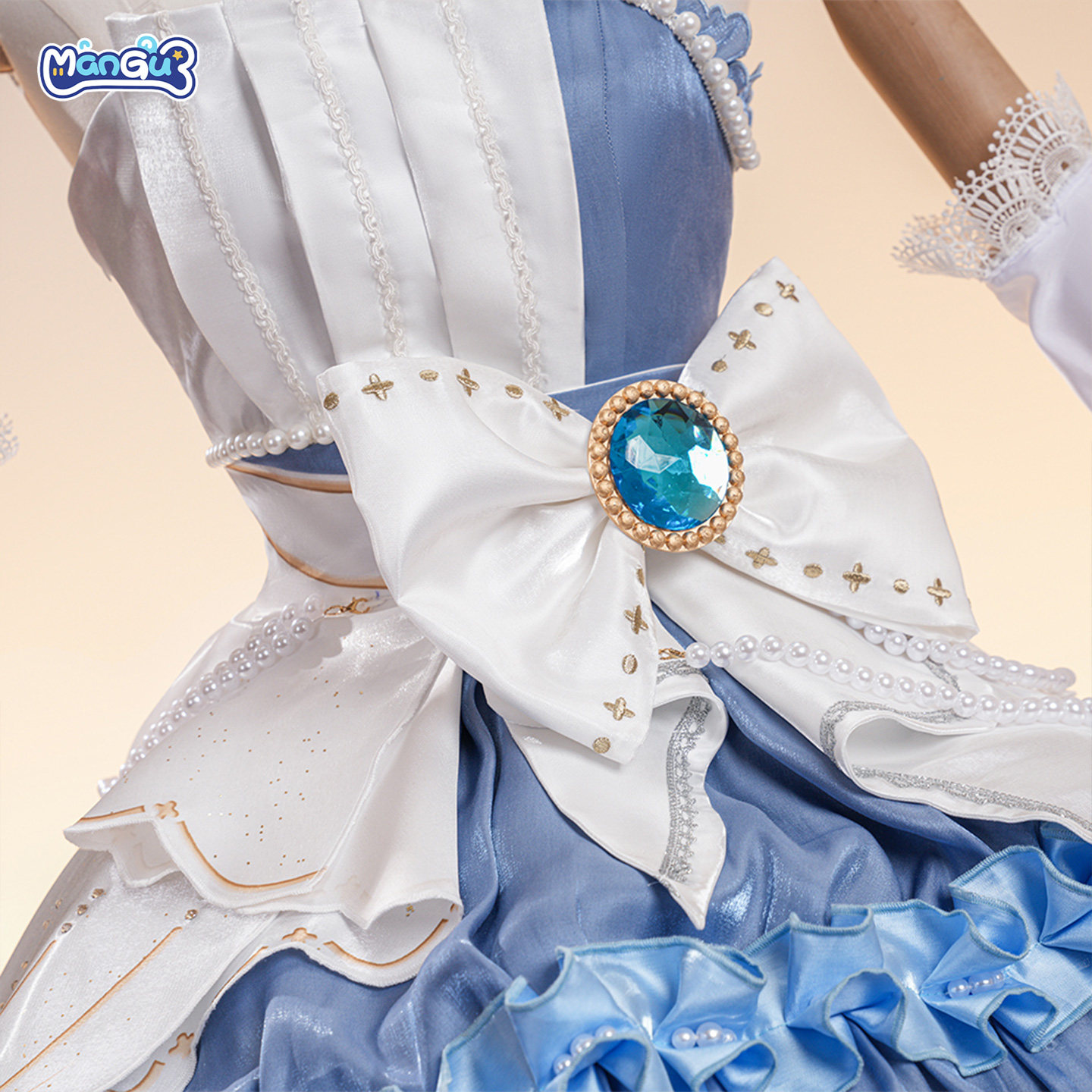 Wuthering Waves Lingyang Denia 2nd Anniversary New Outfit Long Train Evening Gown Sweet Lolita Cosplay Costume