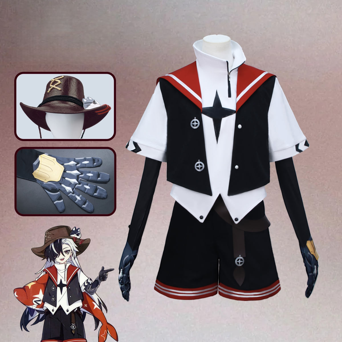Honkai: Star Rail Boothill Boys’ Dorm Series Cosplay Costume 